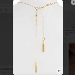 Gas Bijoux Tresse Long Lariat Necklace